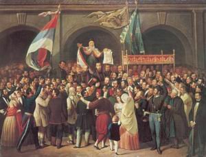 Szerb felkelők a karlócai gyűlésen
